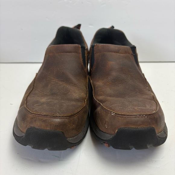 Cabela's Brown Loafers Slip-Ons Comfortable Durable Nubuck Leather Mens 8.5 D - Picture 3 of 12